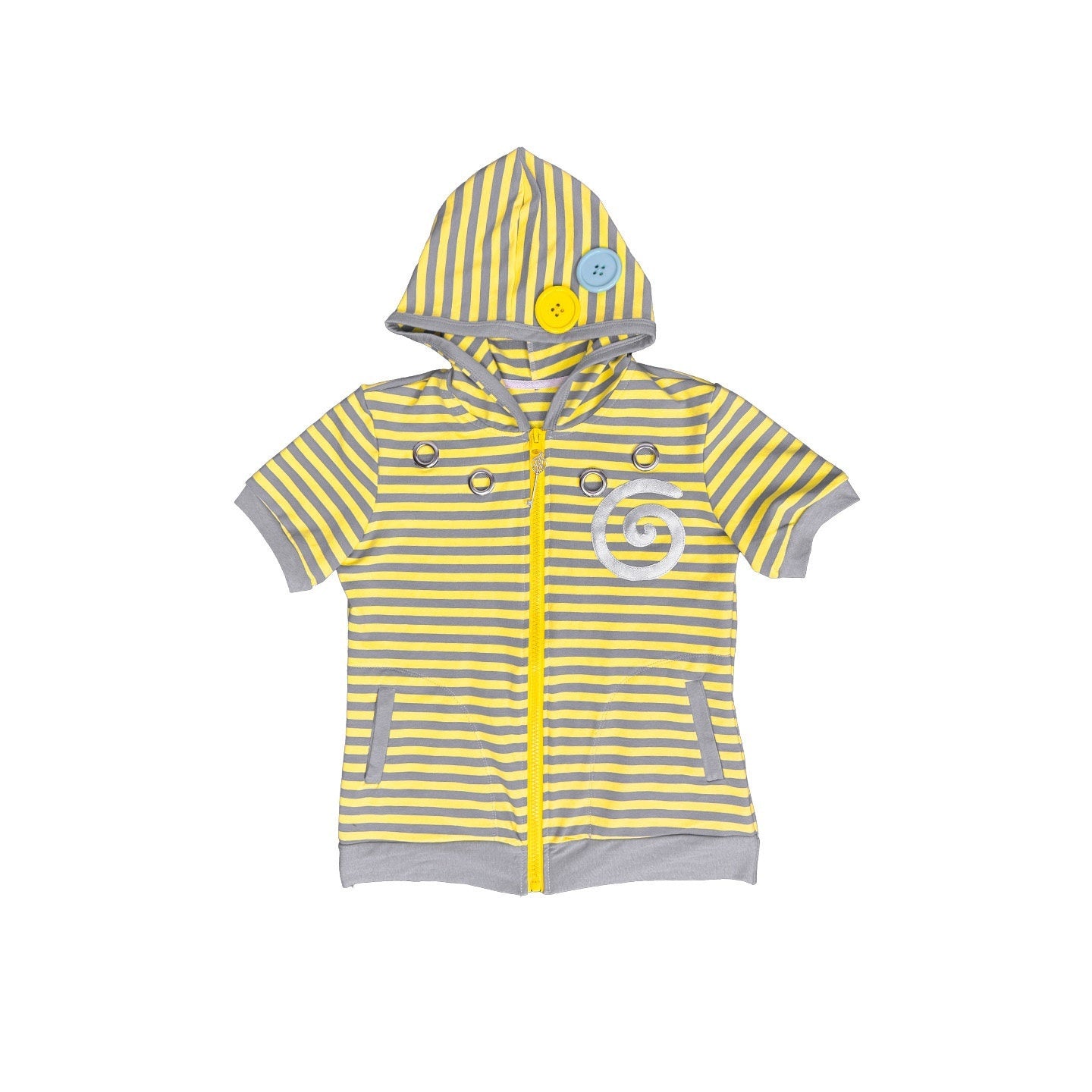 Ttsunami_Yellow_Grey_Striped_Bunny_Ear_Hood_Patch_Women&