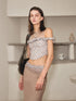 2th Desire Two-Way Lace Bustier Top & Skirt Set