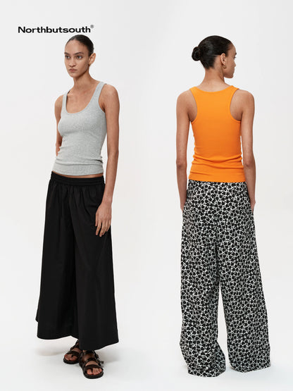 U-Neck Slim Fit Ribbed Tank Top
