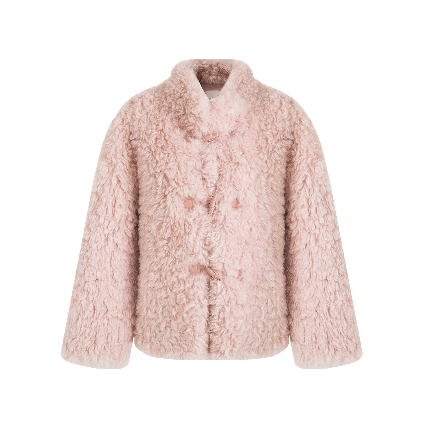 UNSPOKEN_Cozy_Warm_Thick_Loose_Fit_Stand_Collar_Fur_Trim_Round_Hem_Women_Pink_Jacket_MISSTT
