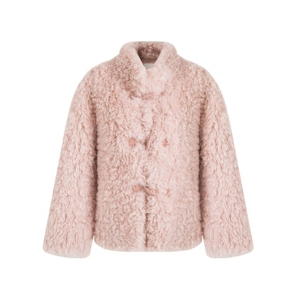 UNSPOKEN_Cozy_Warm_Thick_Loose_Fit_Stand_Collar_Fur_Trim_Round_Hem_Women_Pink_Jacket_MISSTT