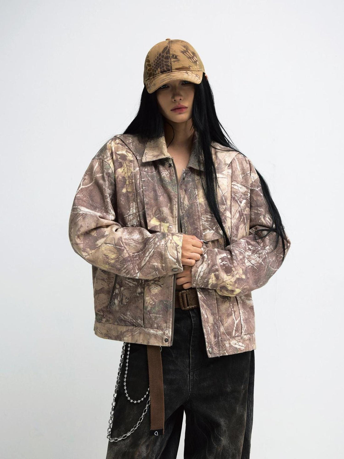 Peoplesense Unisex Camo Twig Washed Work Jacket