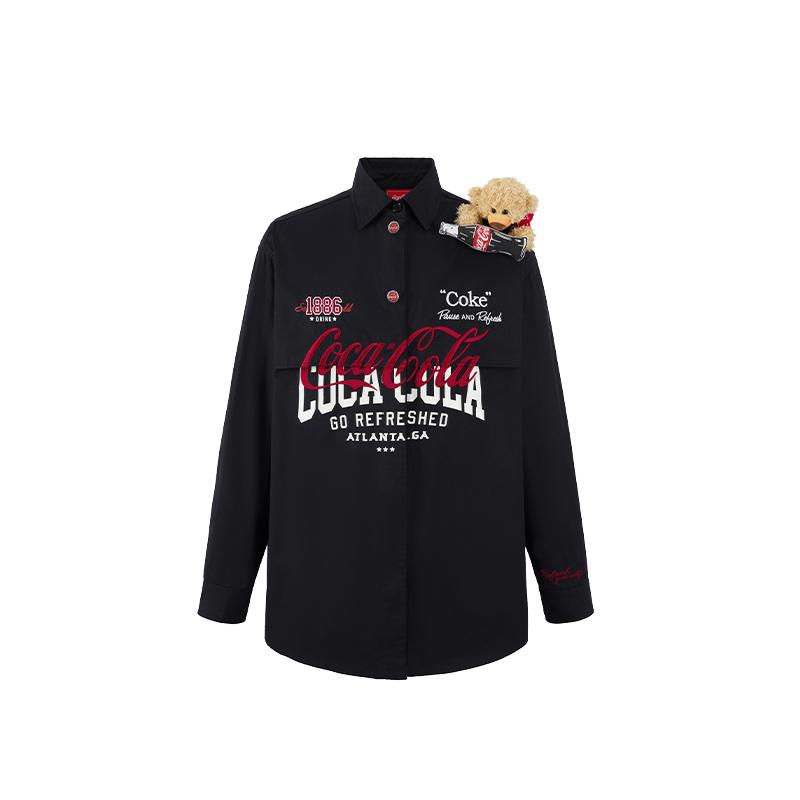 Unisex Coca-Cola Collab Patchwork Street Shirtshirts