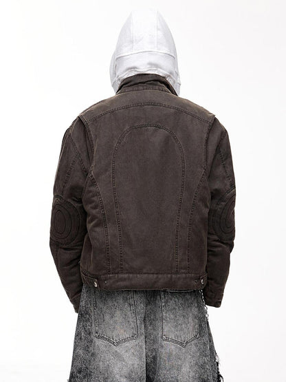 Peoplesense Unisex Deconstructed Washed Cotton Oversized Jacket