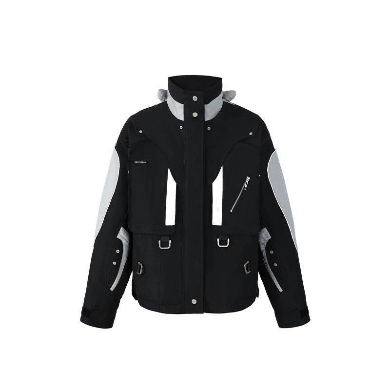 Unisex Glow-In-The-Dark Techwear Jacket, Blackbolero Jackets