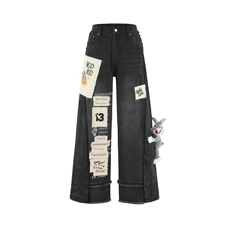 Unisex Looney Tunes Graffiti Straight-Leg Jeansjeans