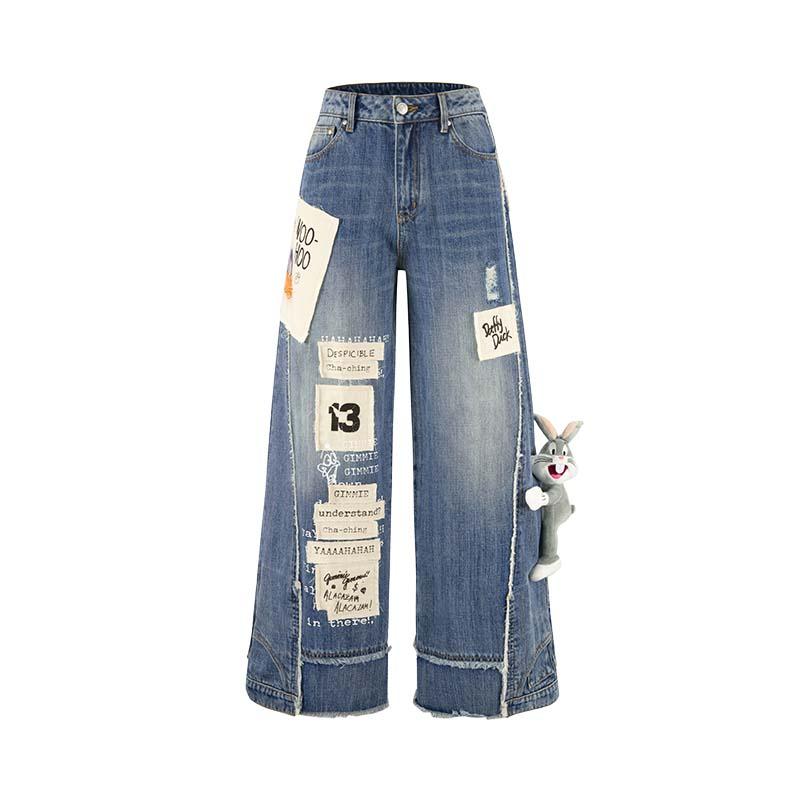 Unisex Looney Tunes Graffiti Straight-Leg Jeansjeans