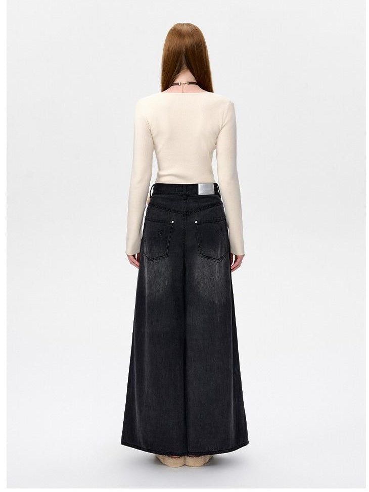 Unisex Low-Rise Wide-Leg Jeans: Trendy &amp; Versatile