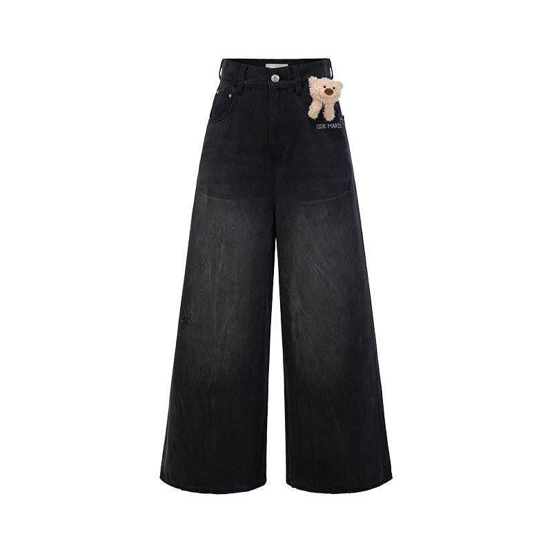 Unisex Low-Rise Wide-Leg Jeans: Trendy &amp; Versatile