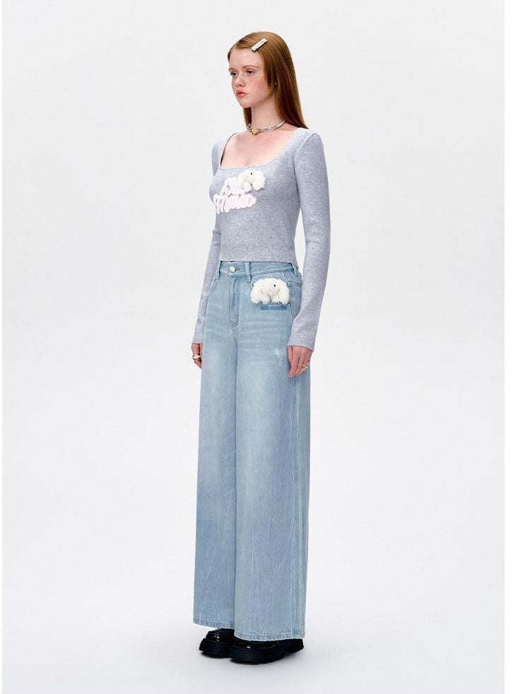 Unisex Low-Rise Wide-Leg Jeans: Trendy &amp; Versatile