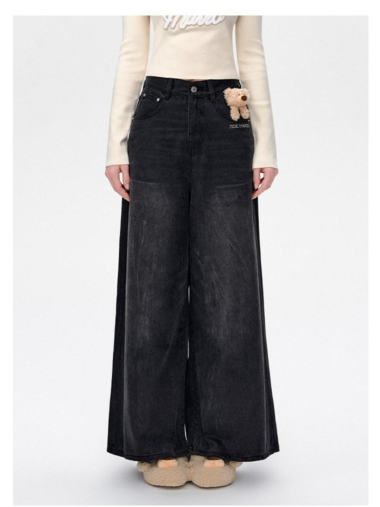 Unisex Low-Rise Wide-Leg Jeans: Trendy &amp; Versatile