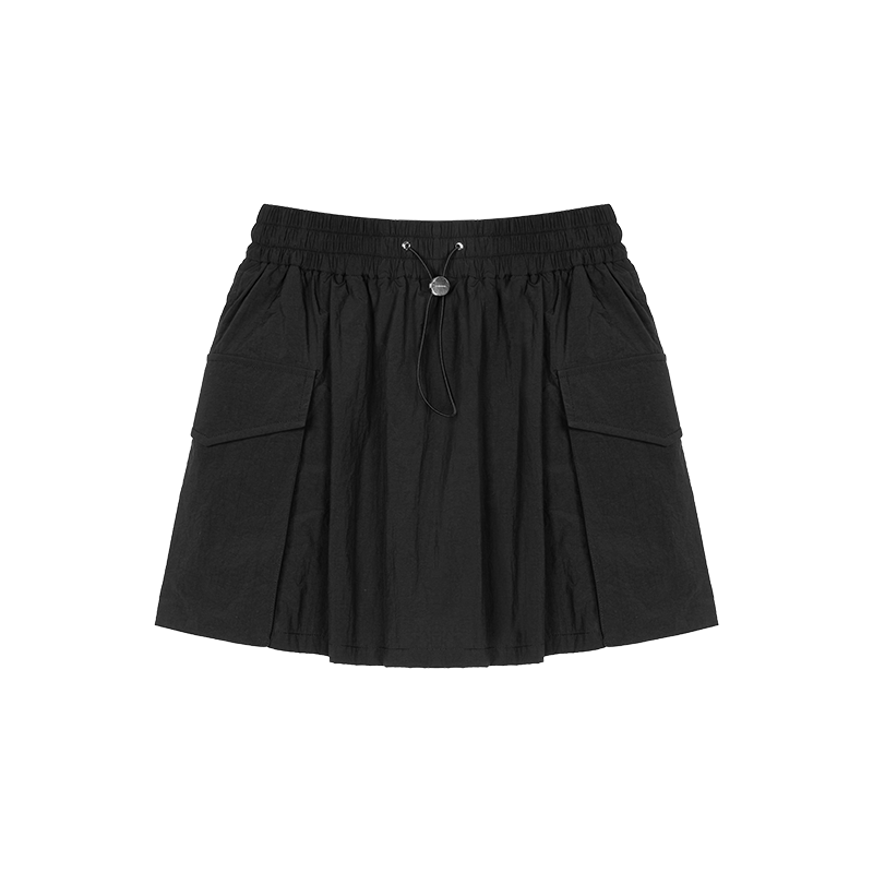 Utility Nylon Mini Skirt with 3D Pockets