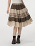 VEEMIX_Floral_Plaid_Patchwork_Ruched_A_Line_Cotton_Women&