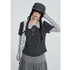 VEEMIX_Gray_Polka_Dot_Layered_Fake_Two_Piece_Women&