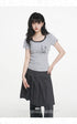 VEEMIX_Gray_Print_Lace_Faux_Layered_Halter_Slim_Fit_Women&