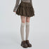 VEEMIX_Gray_Ruched_Bubble_High_Waist_Sweet_Women&