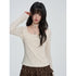 VEEMIX_Grey_Ditsy_Floral_Lace_Trim_Faux_Layered_Women&