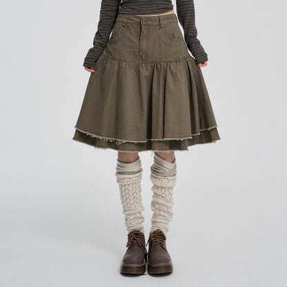 VEEMIX_High_Waist_Beaded_Pleated_Japanese_Style_A_Line_Cotton_Women&