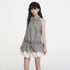 VEEMIX_Plaid_Button_Front_Collared_Pleated_Women&