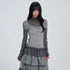VEEMIX_Solid_Puff_Sleeve_Two_Piece_Slim_Fit_Korean_Women&