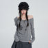VEEMIX_Striped_Layered_Look_Print_Ruched_Women&