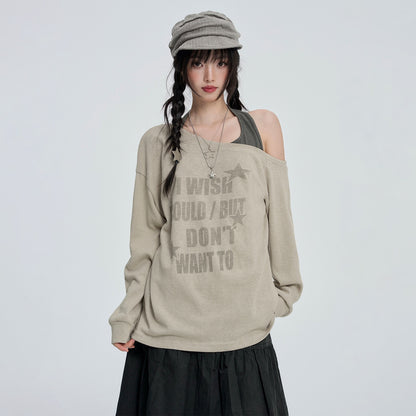 VEEMIX_Striped_One_Shoulder_Asymmetric_Print_Women&