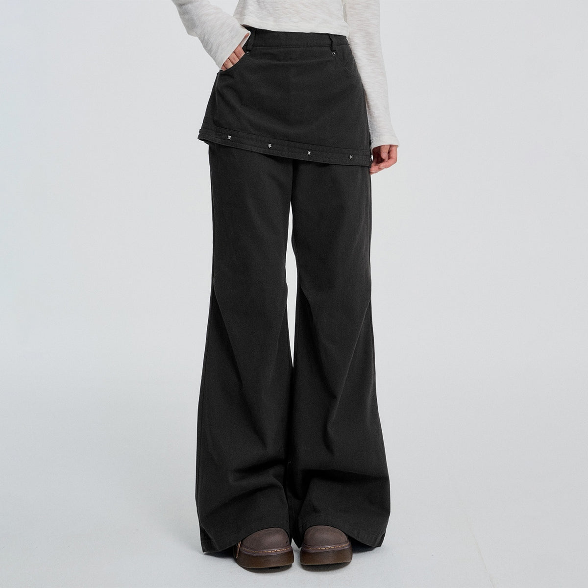 VEEMIX_Studded_Streetwear_Straight_Leg_Women&