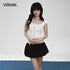 VEEMIX_Sweet_Lace_Ruched_Square_Neck_Slim_Fit_Women&