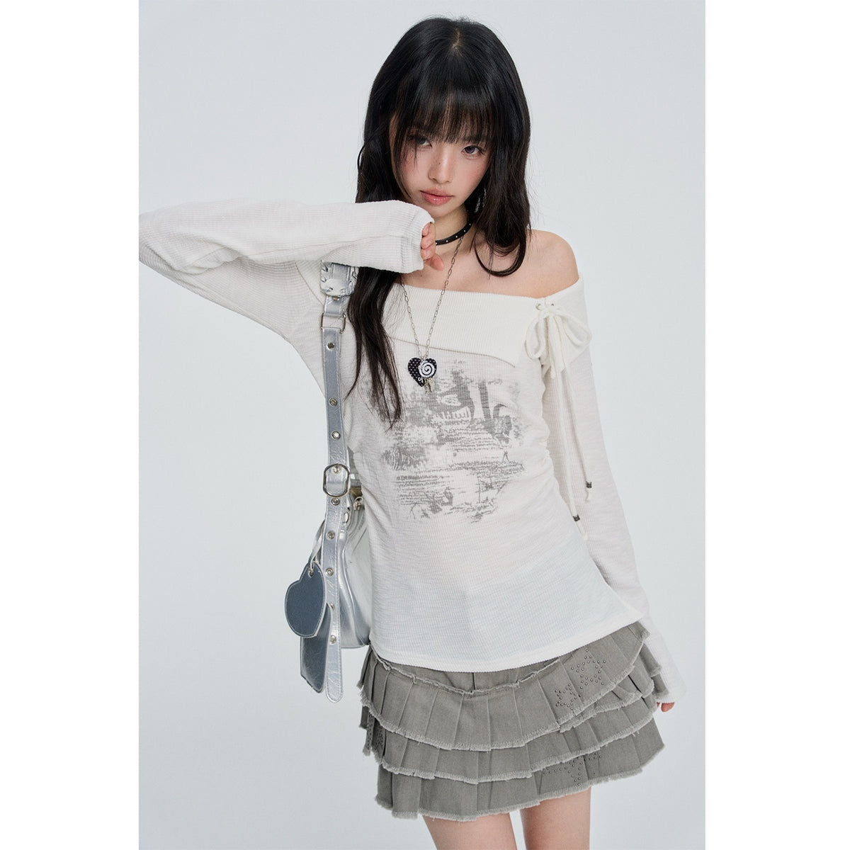 VEEMIX_White_Off_Shoulder_Backless_Lace_Up_Women&