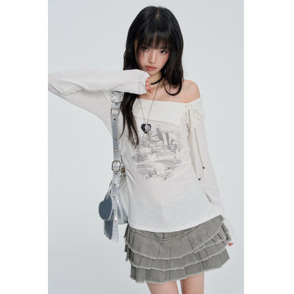 VEEMIX_White_Off_Shoulder_Backless_Lace_Up_Women&