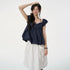 VEEMIX_White_Polka_Dot_Puff_Sleeve_Square_Neck_Women&