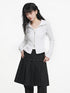 VEEMIX_White_Zip_Up_Faux_Two_Piece_Split_Hem_Women&