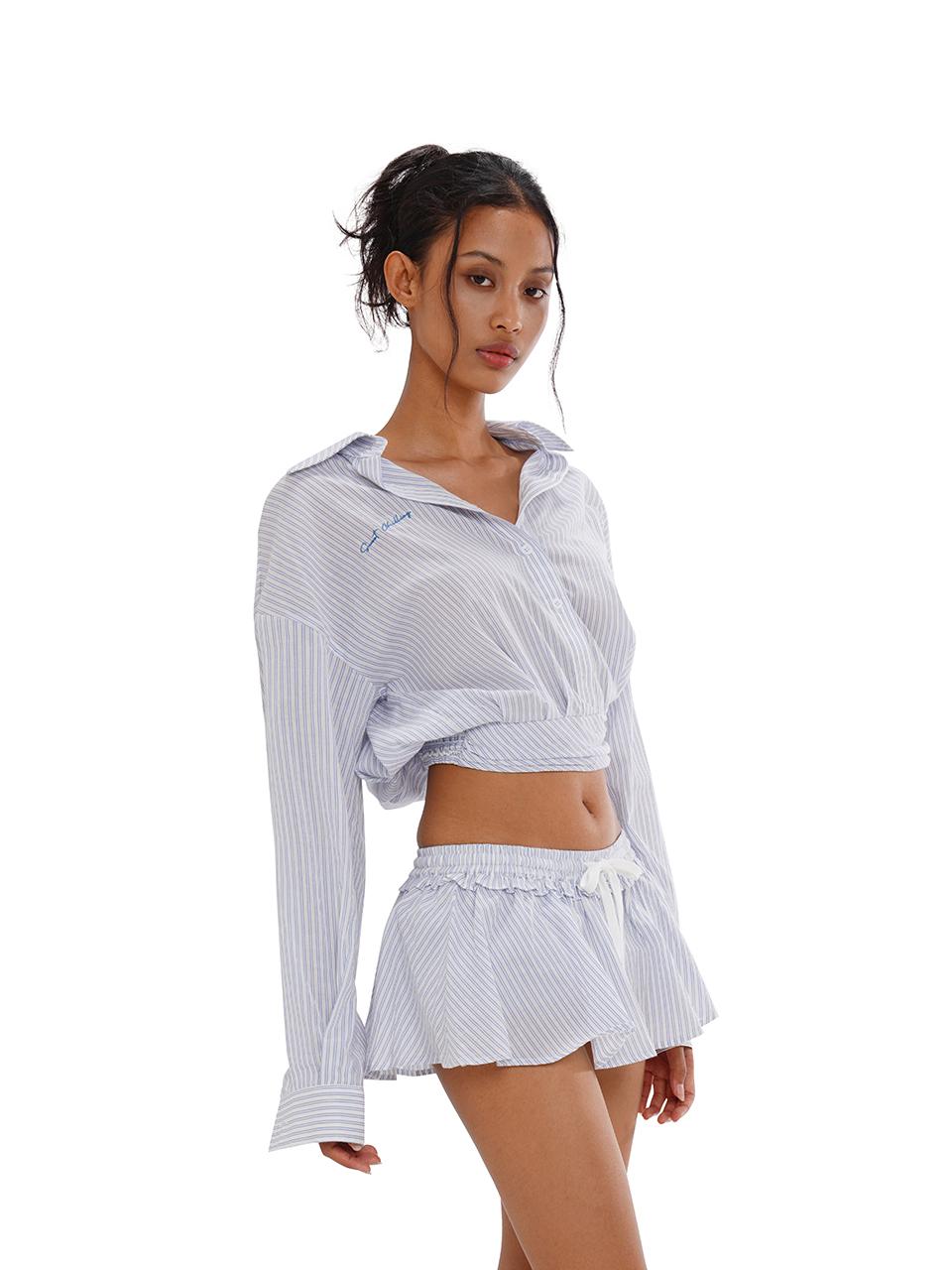 SweetChilling Vintage A-Line Skirt Set With High Waist Blouse Dresses