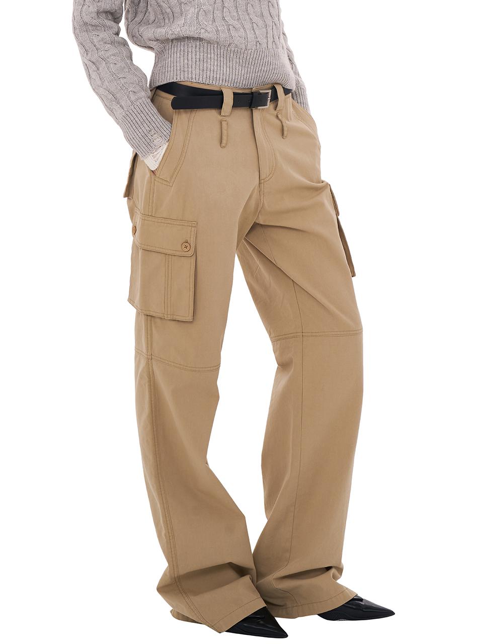 SweetChilling Vintage American Cargo Pants With Multi-Pockets Workwear Pants
