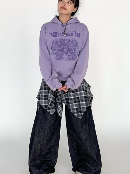 Vintage American Split Flare Jeans Wide Leg Pants