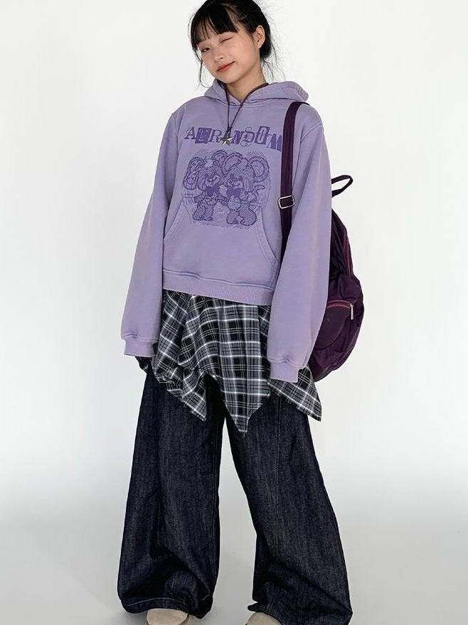 Vintage American Split Flare Jeans Wide Leg Pants
