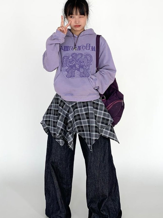 Vintage American Split Flare Jeans Wide Leg Pants