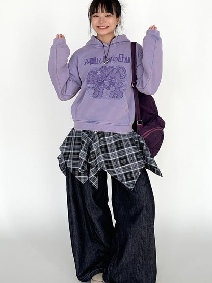 Vintage American Split Flare Jeans Wide Leg Pants