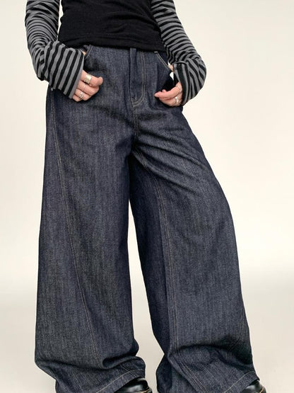 Vintage American Split Flare Jeans Wide Leg Pants