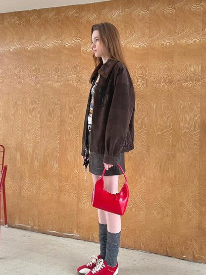 Vintage Beaded Collar Short Coat