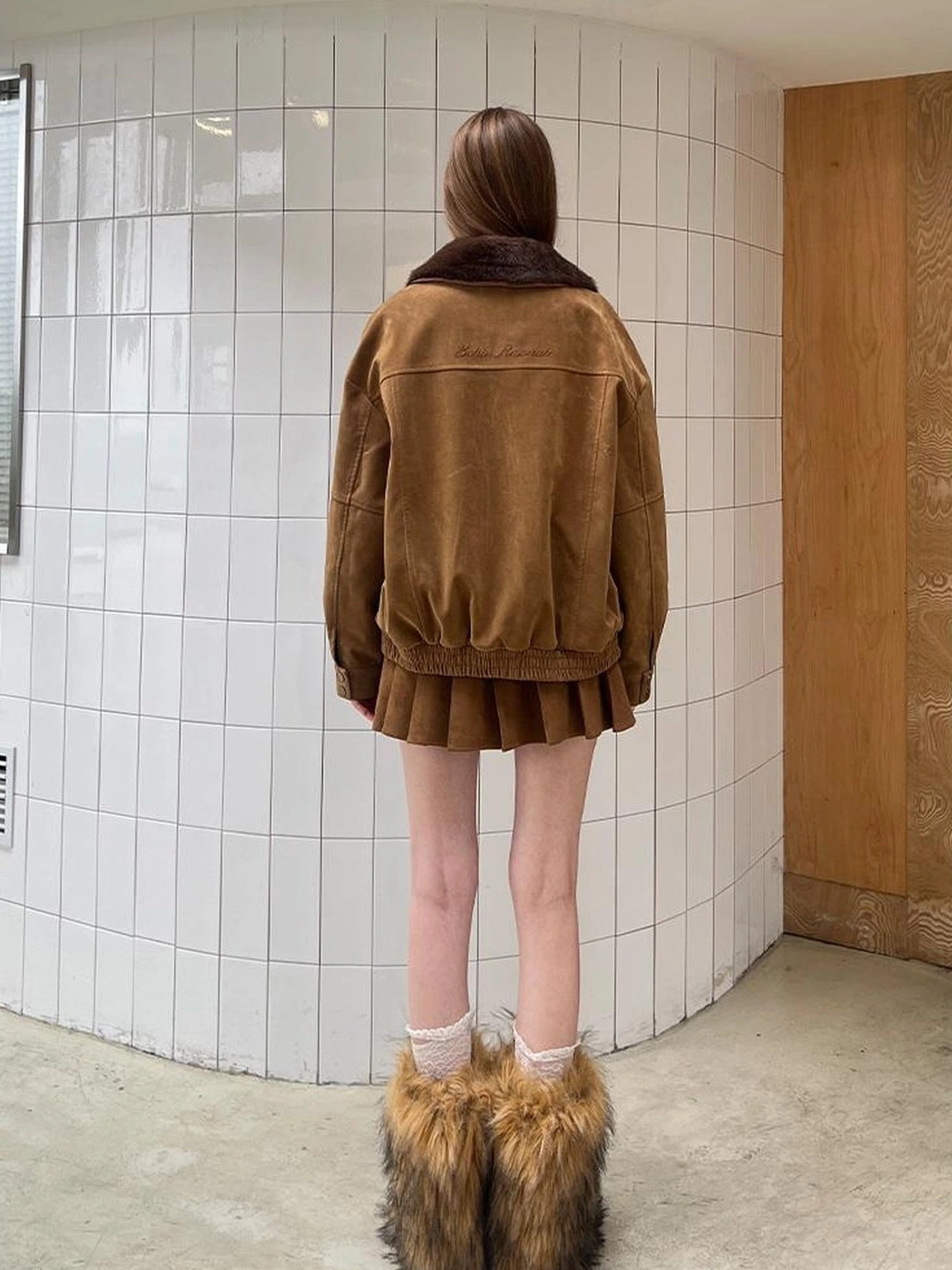 Vintage Beaded Collar Short Coat