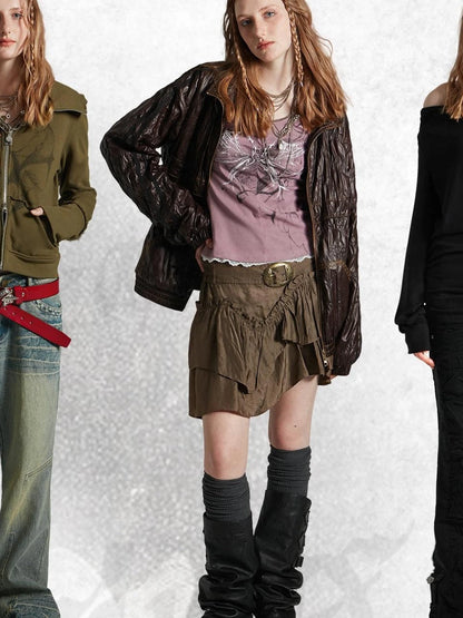 Vintage Black Flared Jeans For Women High Waist Stretch Denim Pants