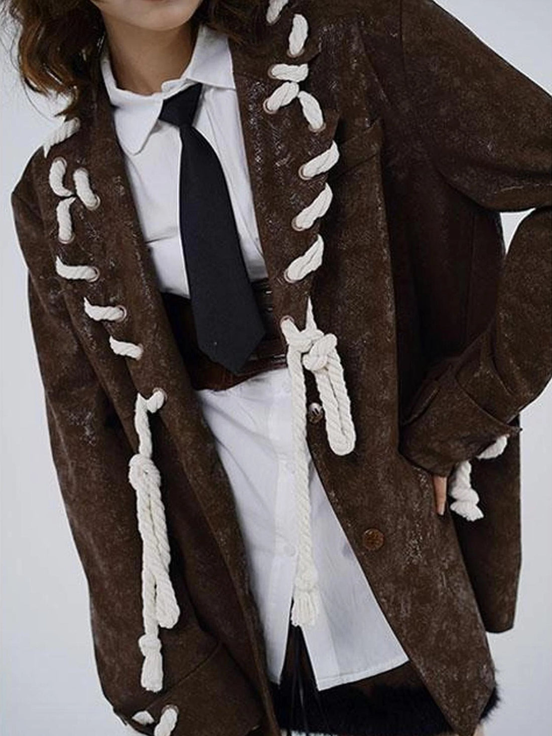 Vintage Brown Retro American Leather Jacket