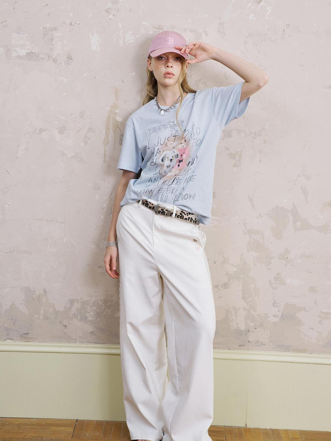 DIDDI MODA Vintage Cartoon Puppy Tee