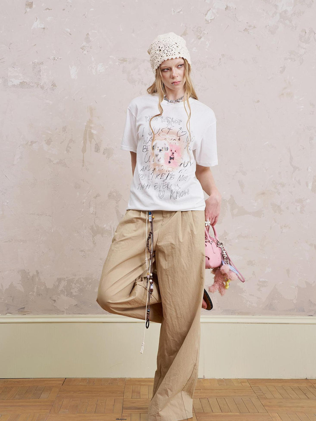 DIDDI MODA Vintage Cartoon Puppy Tee