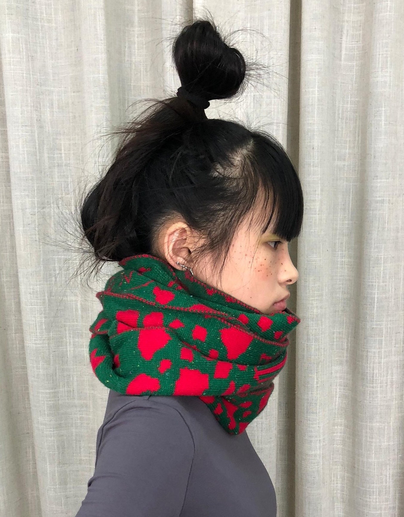 Achihara Vintage Christmas Scarf Starry Adventure