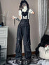 WSW WUSHENWU Vintage Deconstructed Denim Overalls Multiway Wear