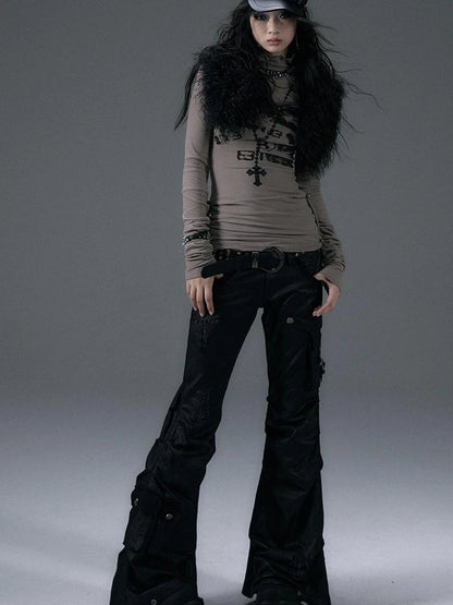 Vintage Faux Fur Scarf Warm Eco-Friendly Shearling Collar