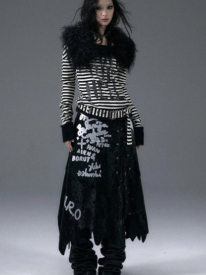 Vintage Faux Fur Scarf Warm Eco-Friendly Shearling Collar