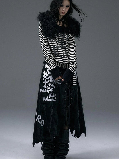 Vintage Faux Fur Scarf Warm Eco-Friendly Shearling Collar